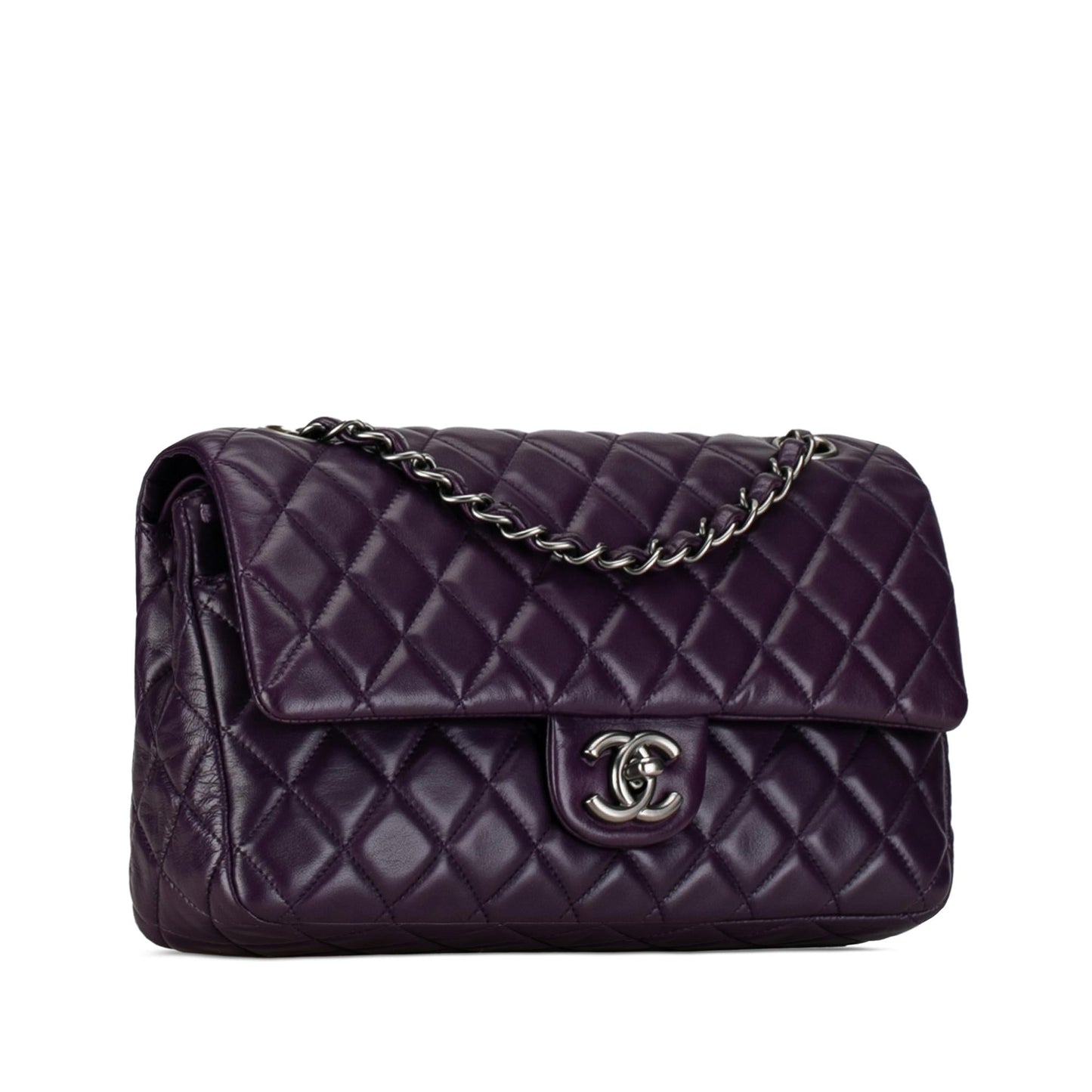 Chanel Medium Classic Lambskin Double Flap (SHG-HBz089) Shoulder Bag