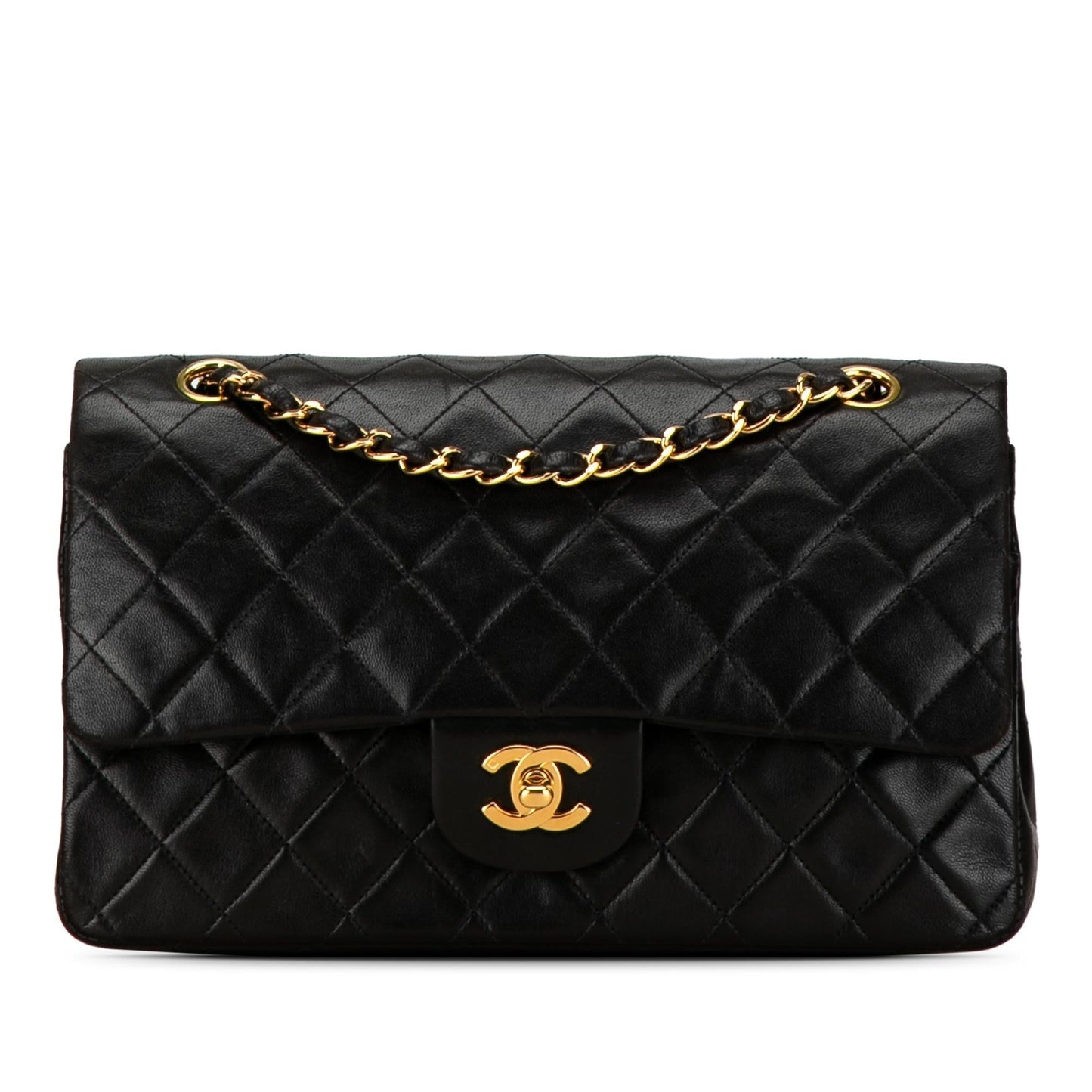 Chanel Medium Classic Lambskin Double Flap (SHG-Z3gjkH) Shoulder Bag