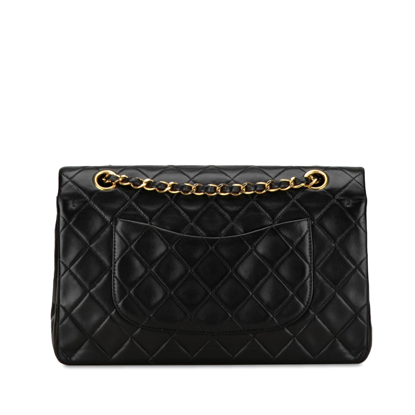 Chanel Medium Classic Lambskin Double Flap (SHG-Waqtih) Shoulder Bag