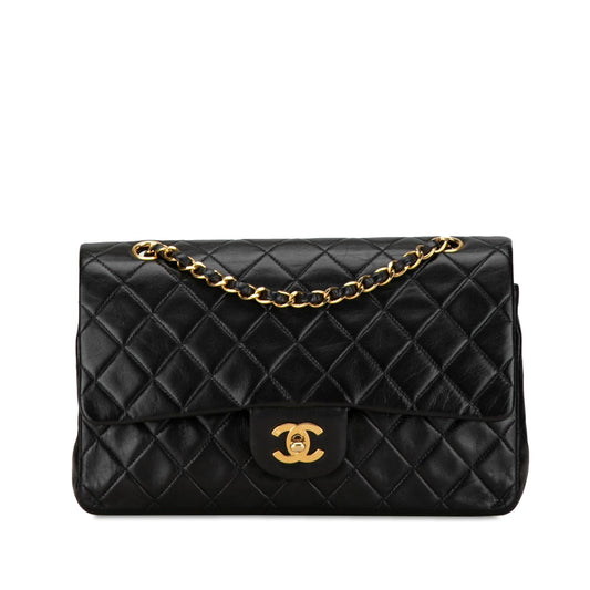 Chanel Medium Classic Lambskin Double Flap (SHG-Waqtih) Shoulder Bag