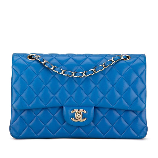 Chanel Medium Classic Lambskin Double Flap (SHG-hXM4fF) Shoulder Bag
