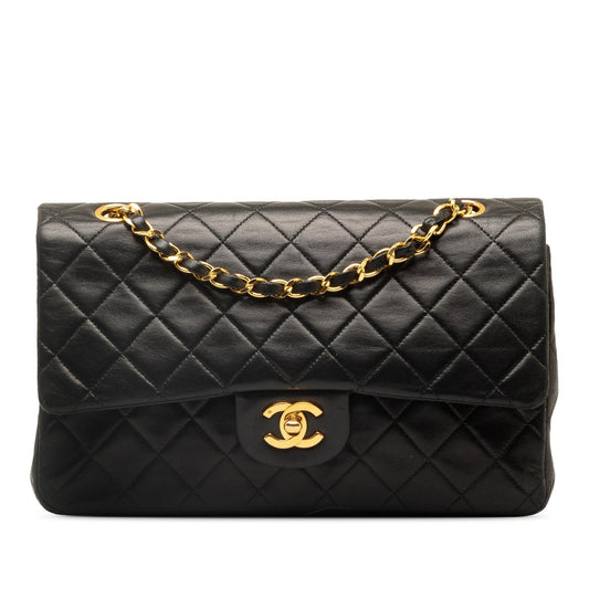 Chanel Medium Classic Lambskin Double Flap (SHG-zFe3qn) Shoulder Bag