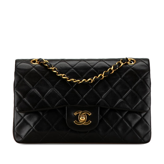Chanel Medium Classic Lambskin Double Flap (SHG-JJIzds) Shoulder Bag
