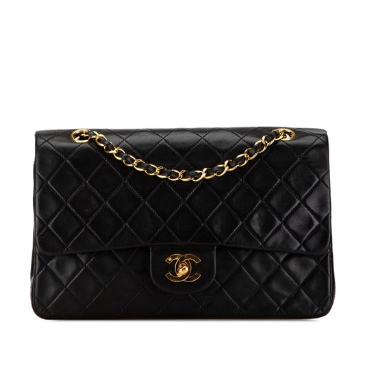Chanel Medium Classic Lambskin Double Flap (SHG-9BZf7K) Shoulder Bag