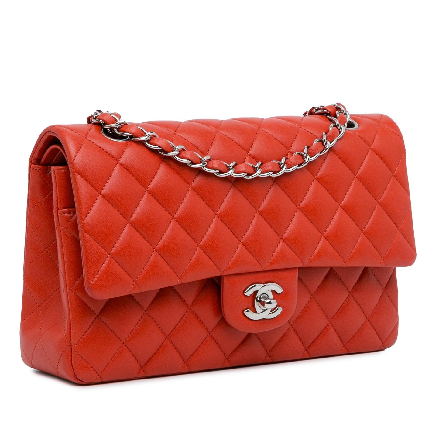 Chanel Medium Classic Lambskin Double Flap (SHG-I8lOJi) Shoulder Bag