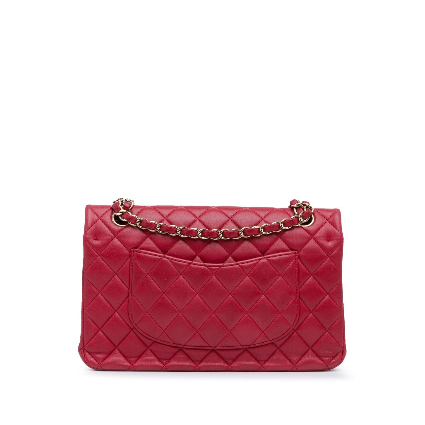 Chanel Medium Classic Lambskin Double Flap (SHG-oRuT74) Shoulder Bag