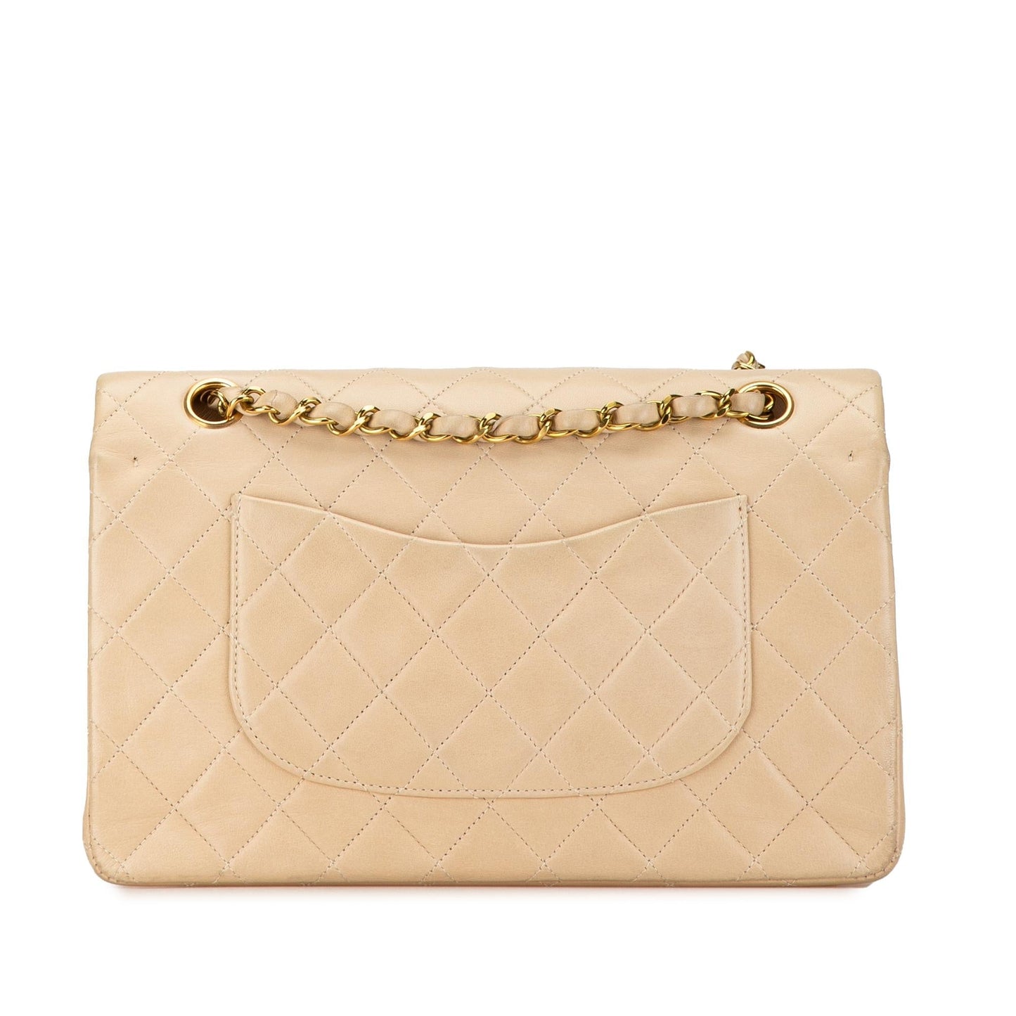 Chanel Medium Classic Lambskin Double Flap (SHG-65y48i) Shoulder Bag