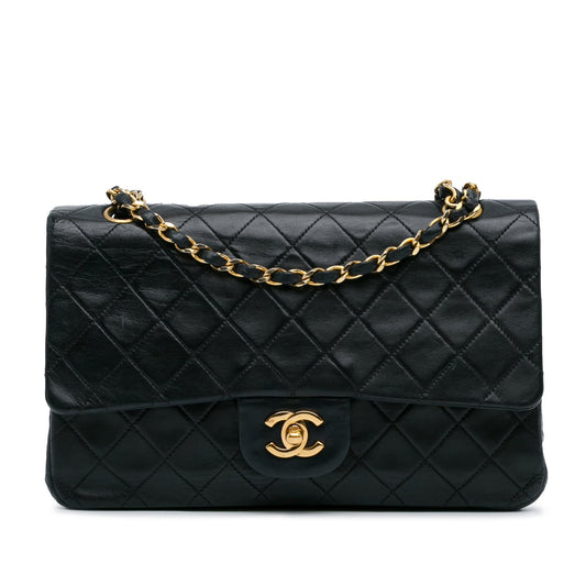 Chanel Medium Classic Lambskin Double Flap (SHG-gDhpB9) Shoulder Bag