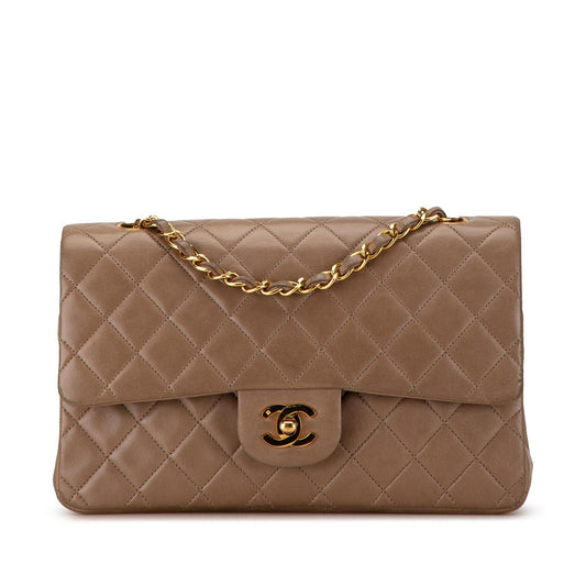 Chanel Medium Classic Lambskin Double Flap (SHG-oPVKa3) Shoulder Bag