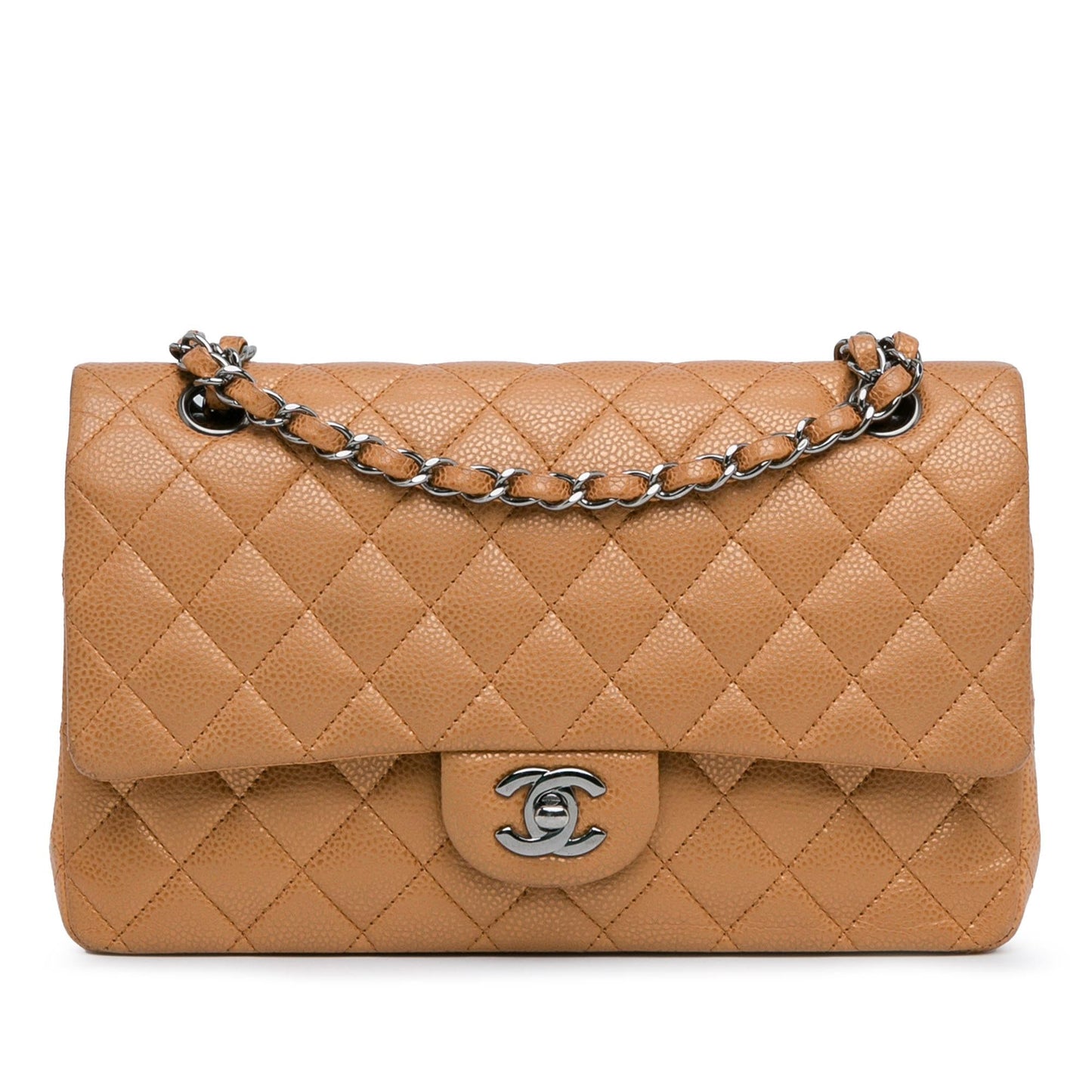 Chanel Medium Classic Metallic Caviar Double Flap (SHG-VjNNbF) Shoulder Bag