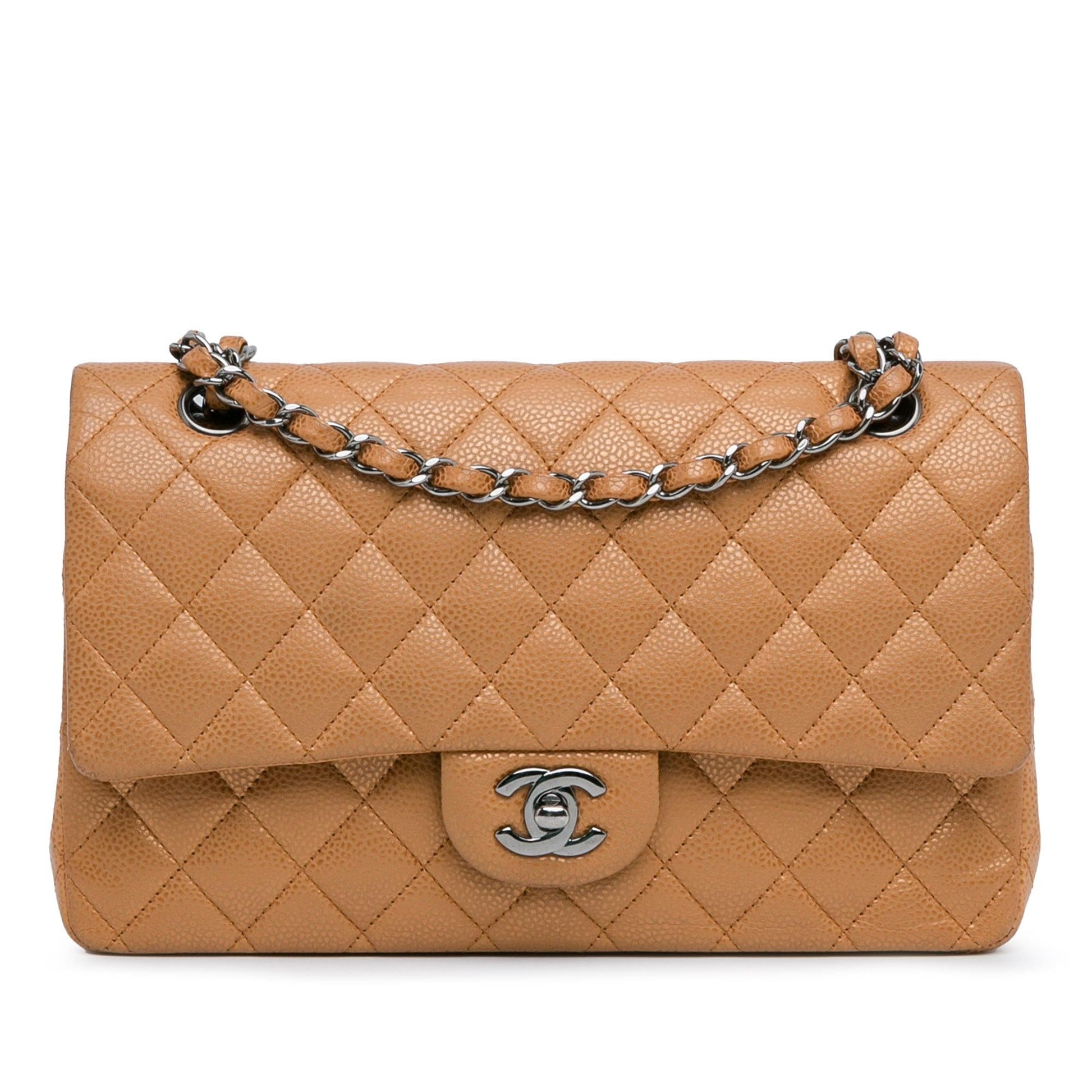Chanel Medium Classic Metallic Caviar Double Flap (SHG-VjNNbF) Shoulder Bag
