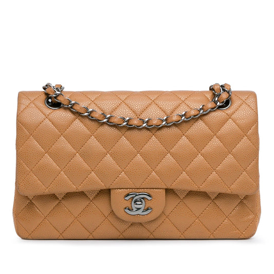 Chanel Medium Classic Metallic Caviar Double Flap (SHG-VjNNbF) Shoulder Bag