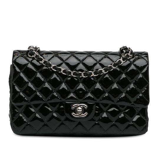 Chanel Medium Classic Patent Double Flap (SHG-mstM2R) Shoulder Bag