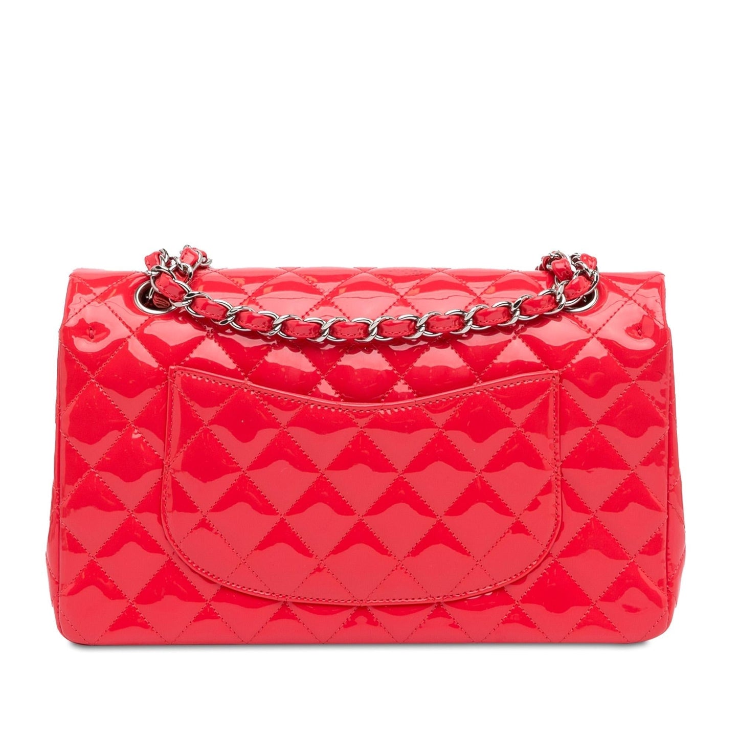 Chanel Medium Classic Patent Double Flap (SHG-GlJ0xg) Shoulder Bag