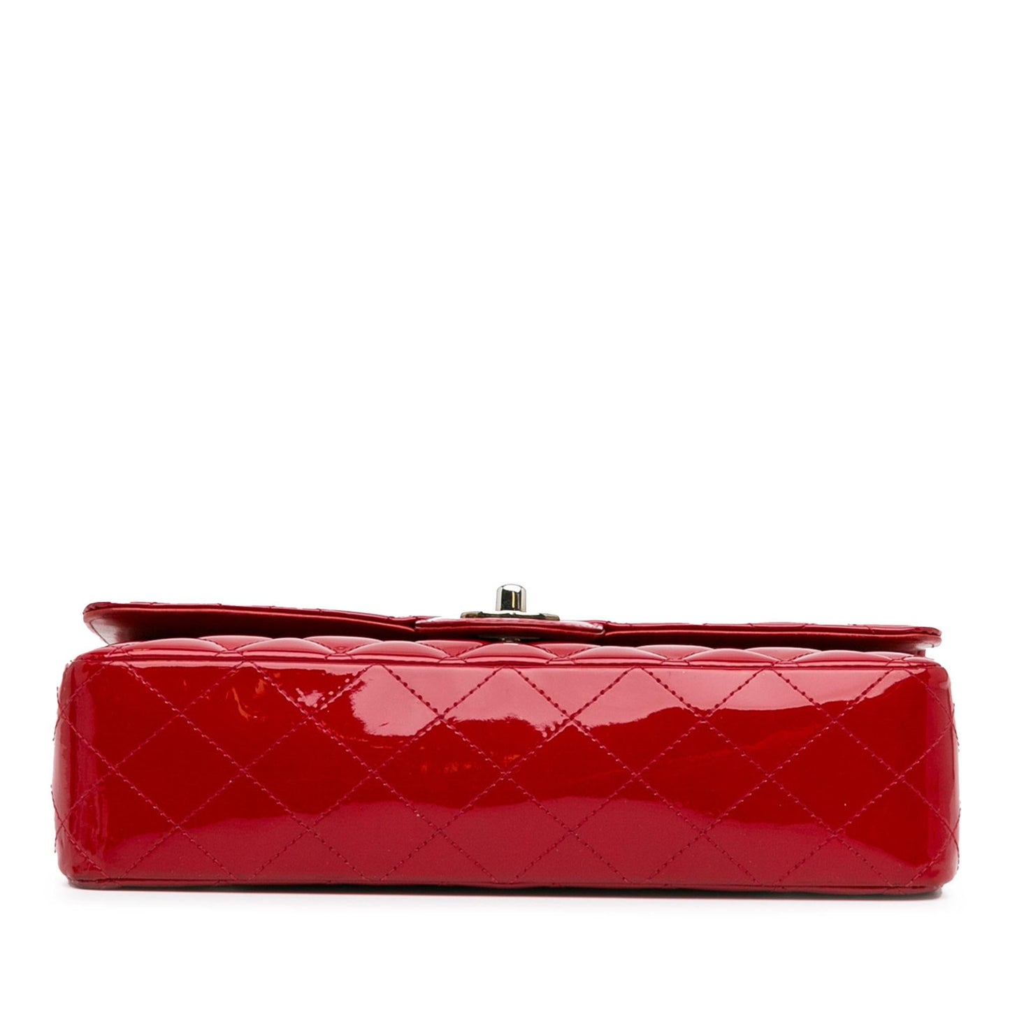 Chanel Medium Classic Patent Double Flap (SHG-3RWLQC) Shoulder Bag