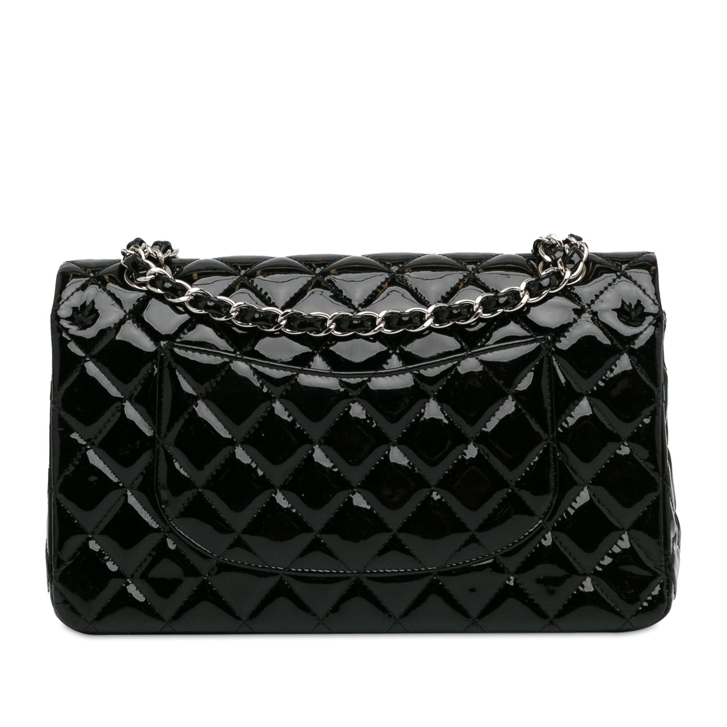 Chanel Medium Classic Patent Double Flap (SHG-2RaR0d) Shoulder Bag