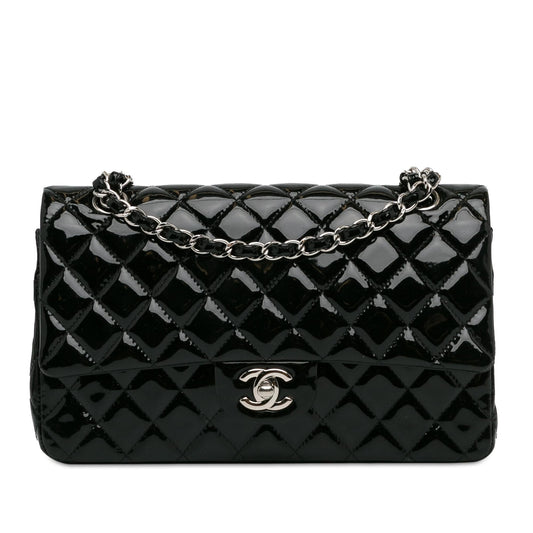 Chanel Medium Classic Patent Double Flap (SHG-2RaR0d) Shoulder Bag