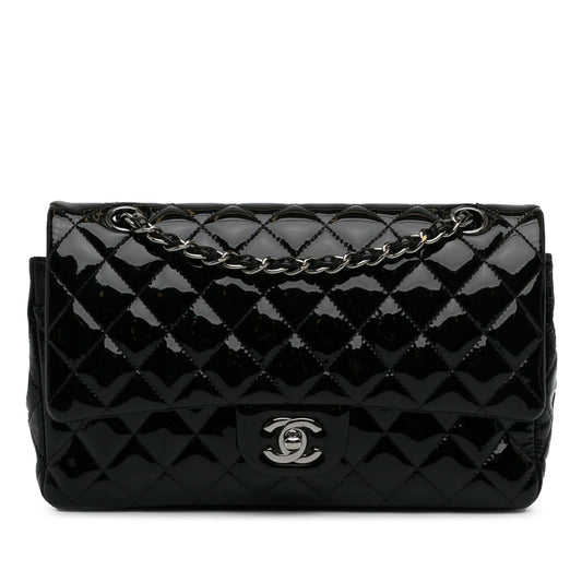 Chanel Medium Classic Patent Double Flap (SHG-cHqlRZ) Shoulder Bag