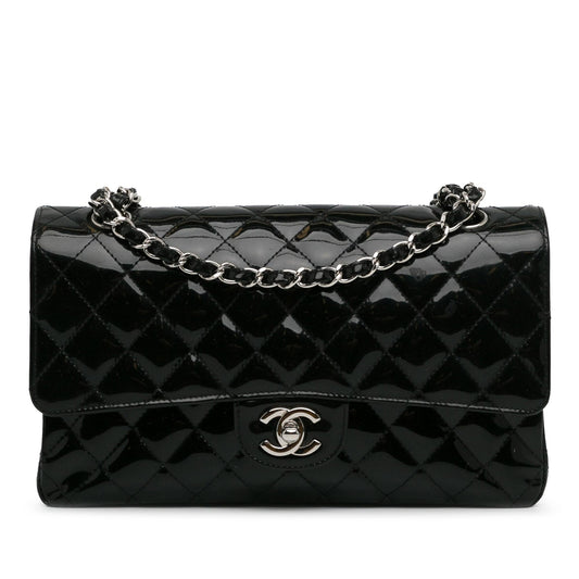 Chanel Medium Classic Patent Double Flap (SHG-ljczdp) Shoulder Bag