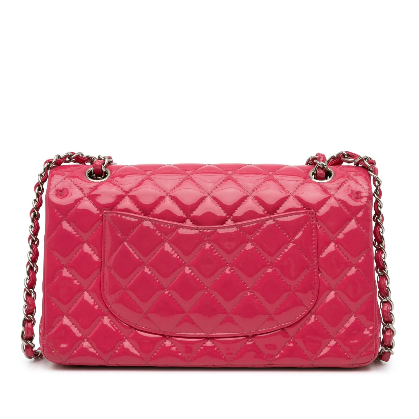 Chanel Medium Classic Patent Double Flap (SHG-gwOeOo) Shoulder Bag