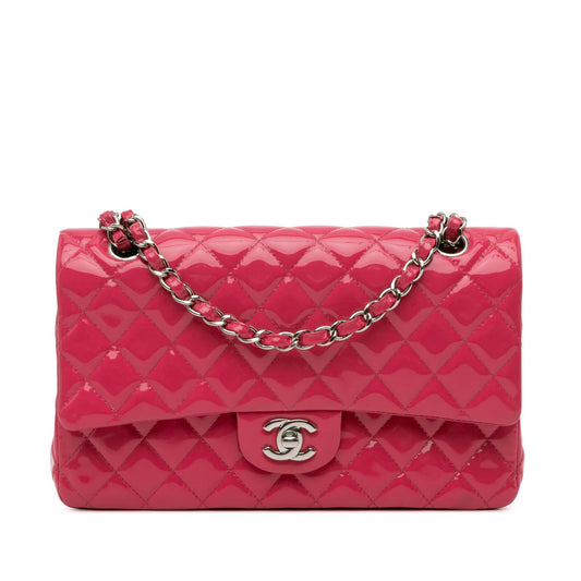 Chanel Medium Classic Patent Double Flap (SHG-gwOeOo) Shoulder Bag