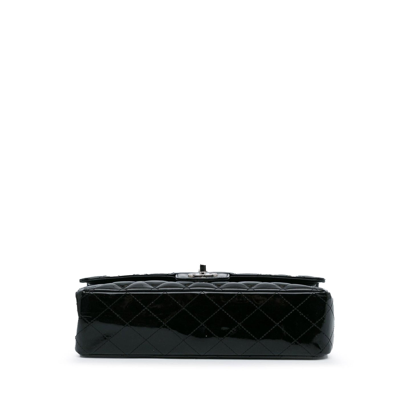 Chanel Medium Classic Patent Double Flap (SHG-YMfskG) Shoulder Bag