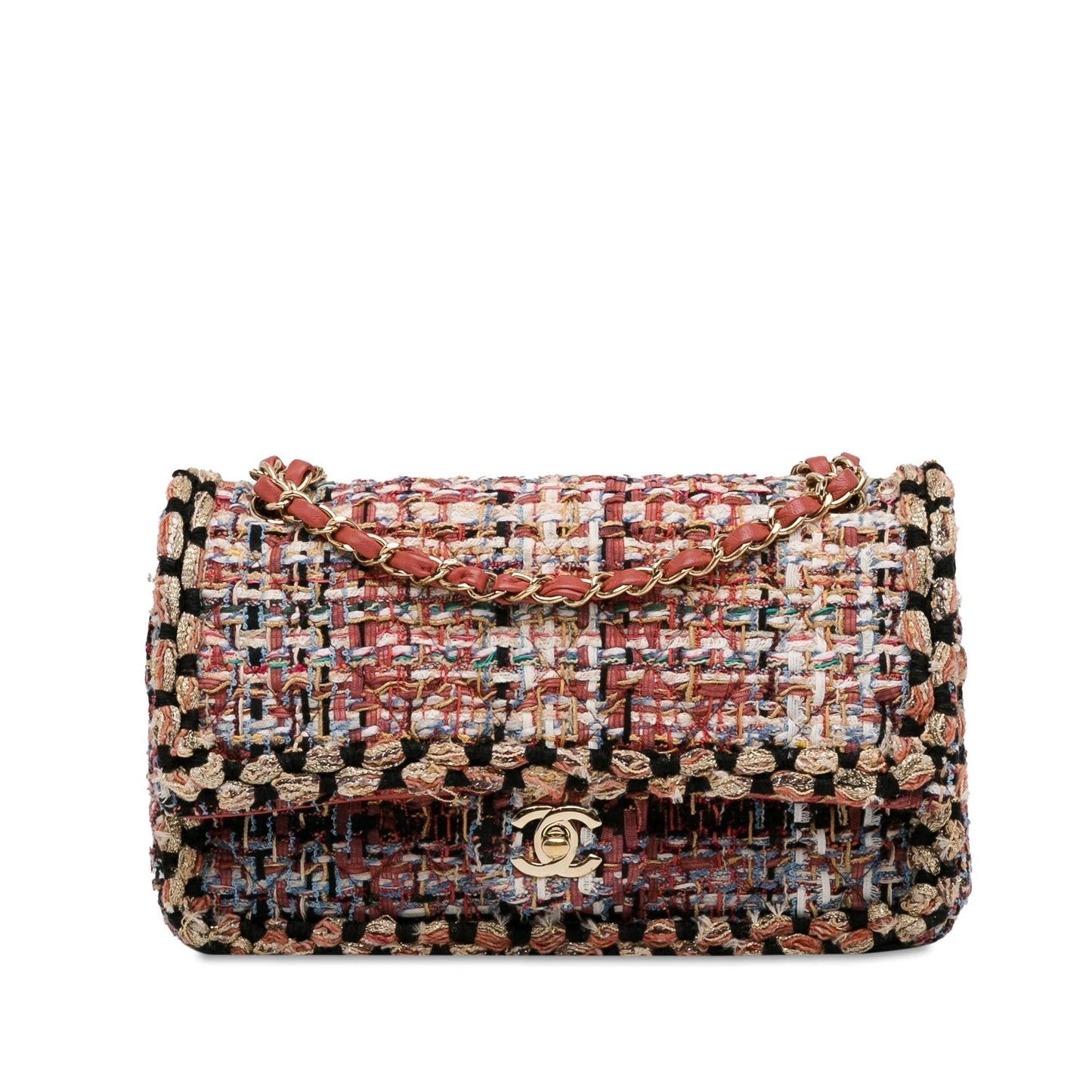Chanel Medium Classic Tweed Double Flap (SHG-0MvJ4C) Shoulder Bag