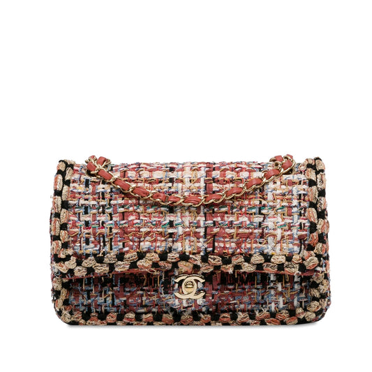 Chanel Medium Classic Tweed Double Flap (SHG-0MvJ4C) Shoulder Bag