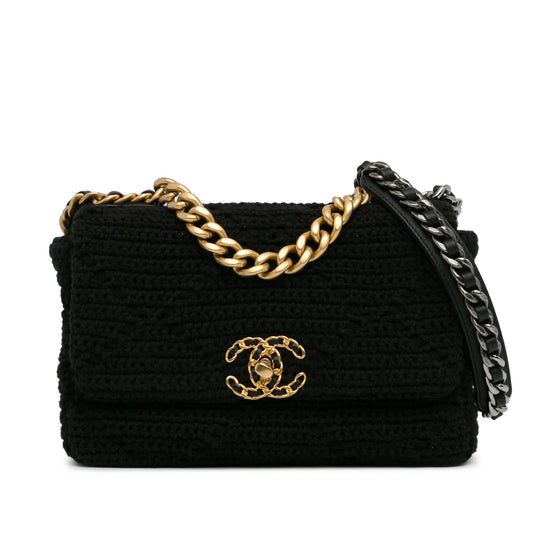 Chanel Medium Crochet 19 Flap (SHG-25L36s) Shoulder Bag