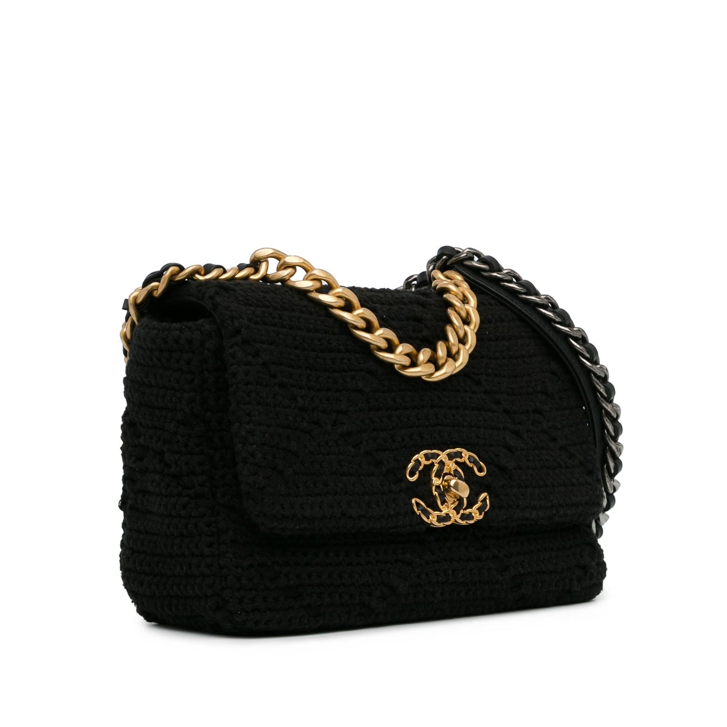 Chanel Medium Crochet 19 Flap (SHG-25L36s) Shoulder Bag