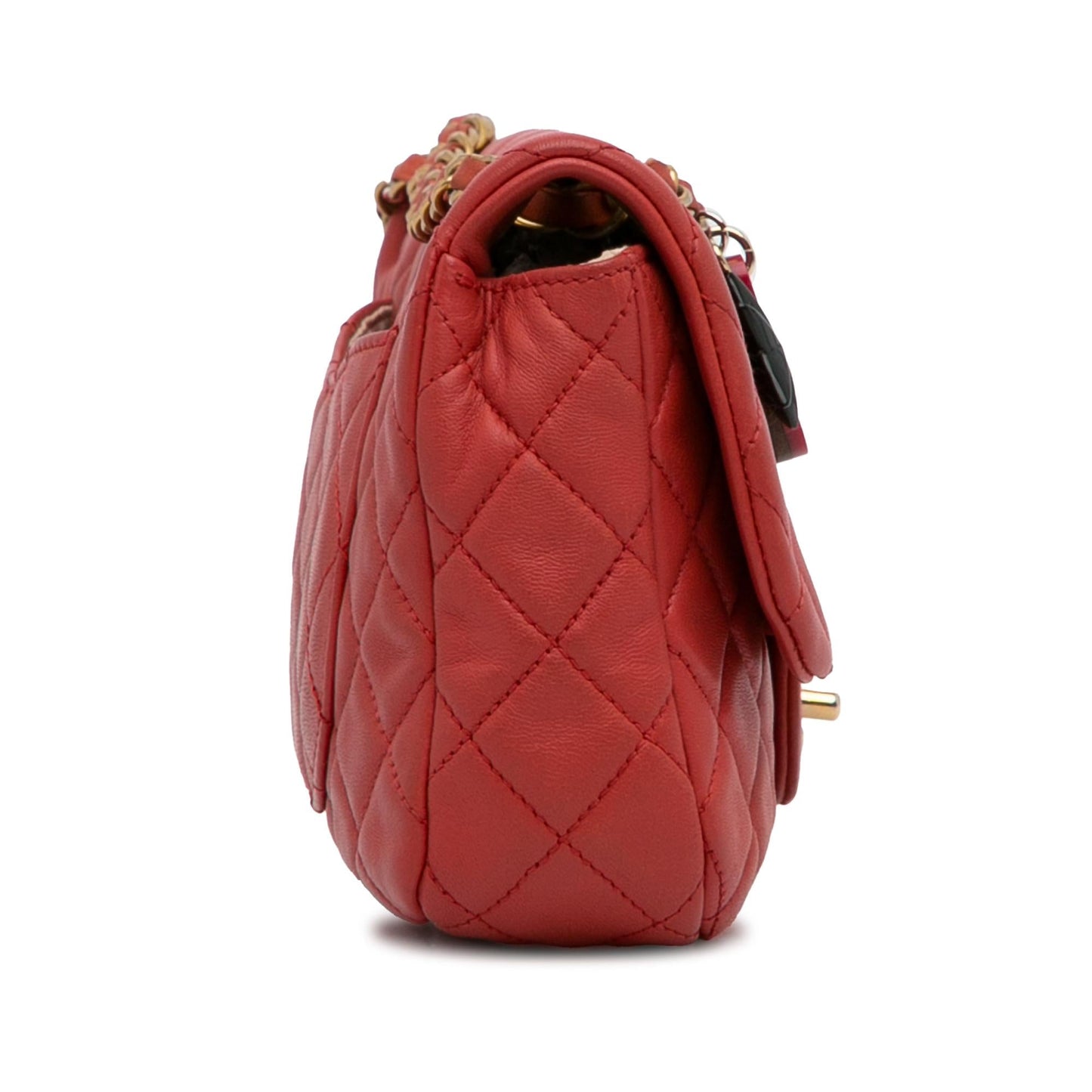 Chanel Medium Cruise Charm Lambskin Single Flap (SHG-4mr84V) Shoulder Bag