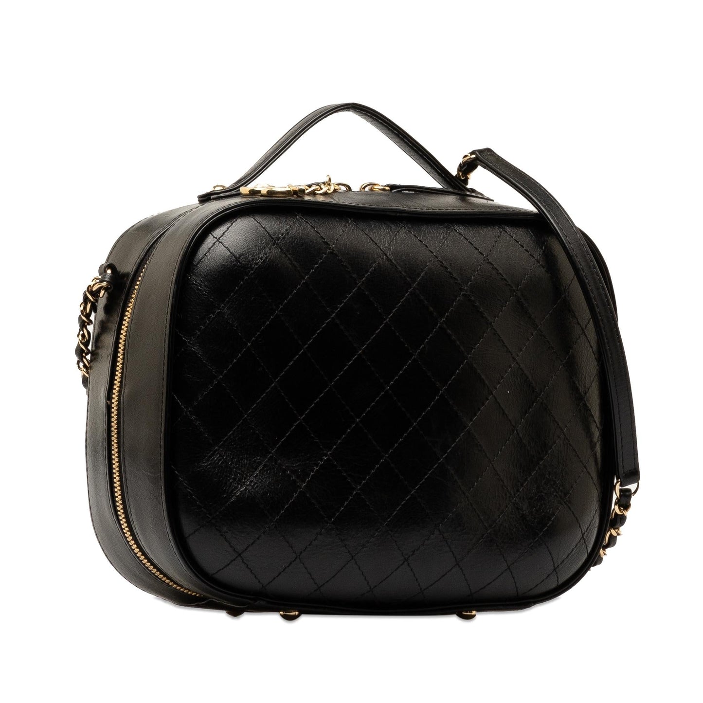 Chanel Medium Crumpled Calfskin Vanity Case (SHG-tJJn02) Handbag
