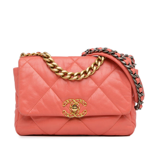 Chanel Medium Lambskin 19 Flap (SHG-WzCxqm) Shoulder Bag
