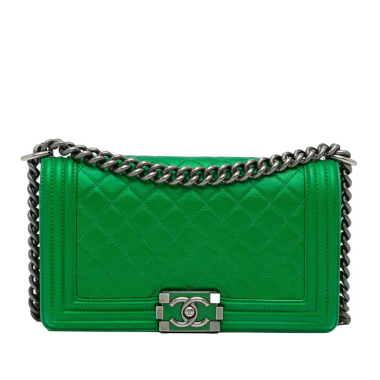 Chanel Medium Lambskin Boy Flap Bag (SHG-2AMOG1)