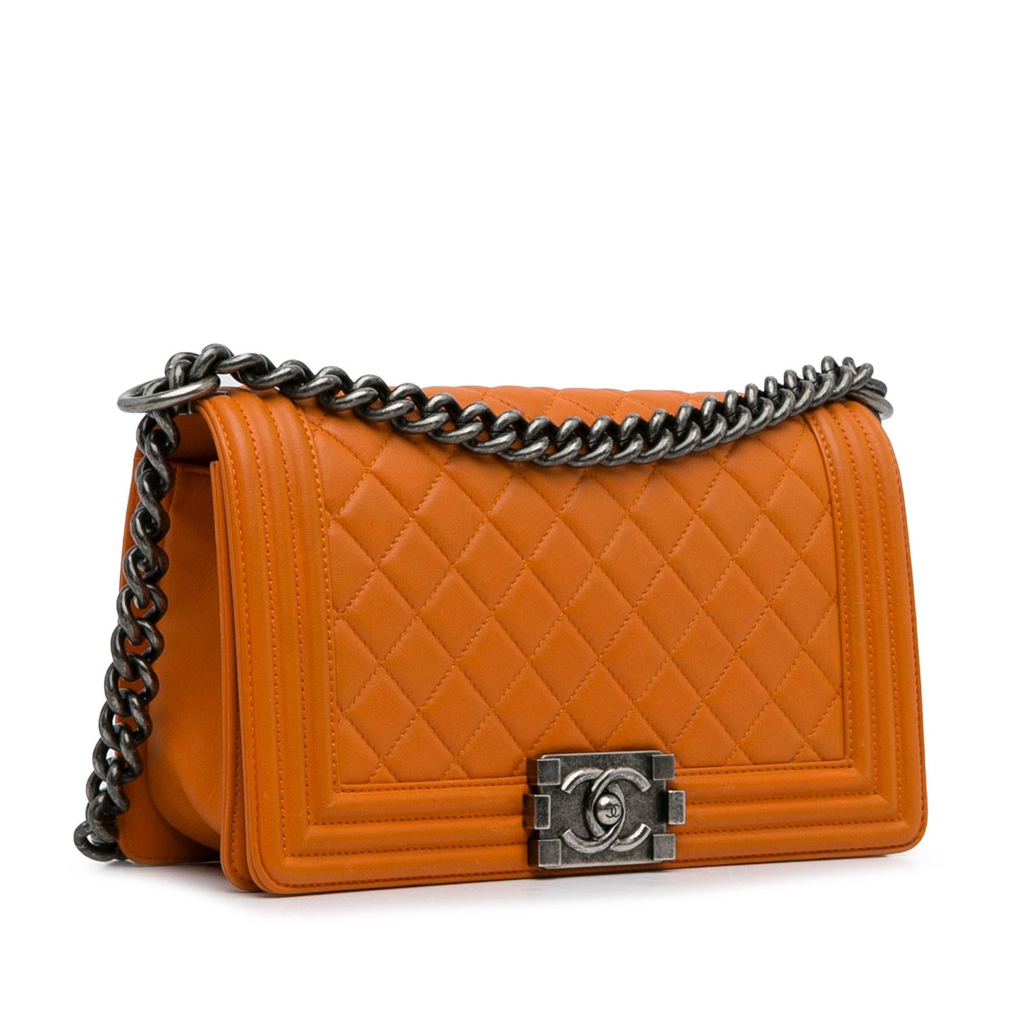 Chanel Medium Lambskin Boy Flap (SHG-yq2bEE) Crossbody