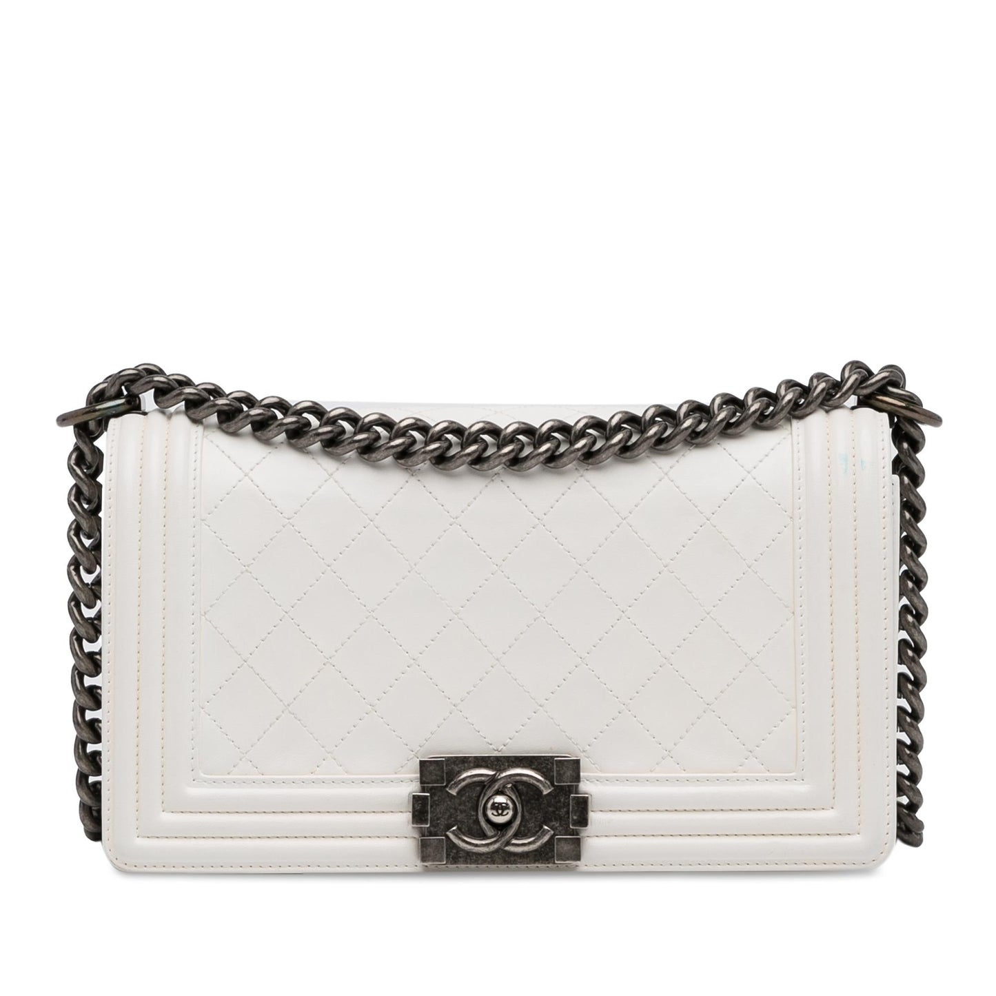 Chanel Medium Lambskin Boy Flap (SHG-1Vev3e) Shoulder Bag