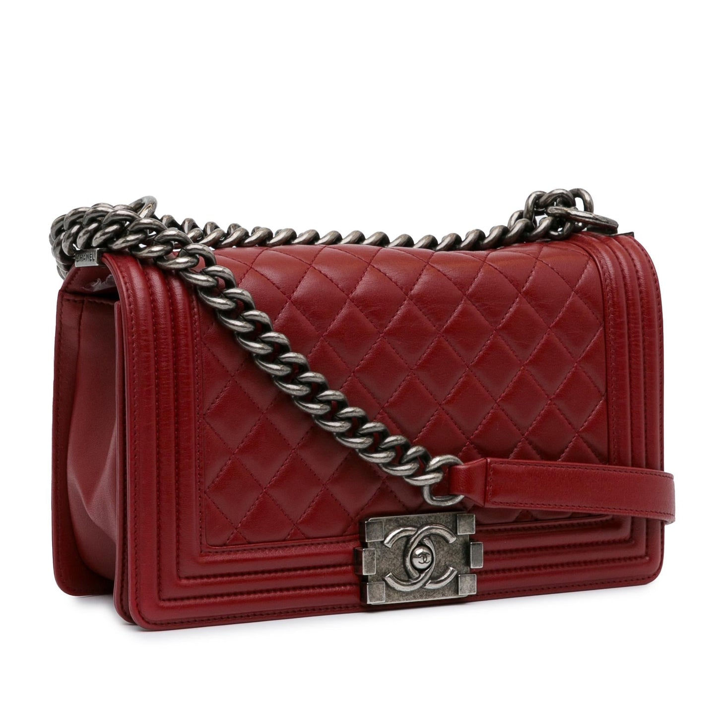 Chanel Medium Lambskin Boy Flap (SHG-29gpyo) Crossbody