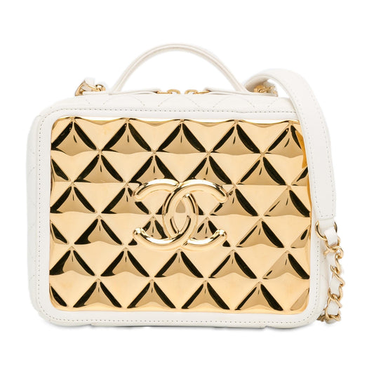 Chanel Medium Lambskin Golden Plate Vanity Case (SHG-c6SzIL) Handbag