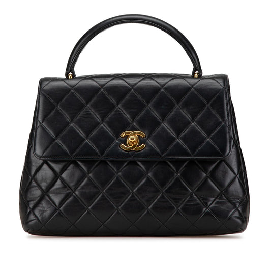 Chanel Medium Lambskin Kelly Top Handle Bag