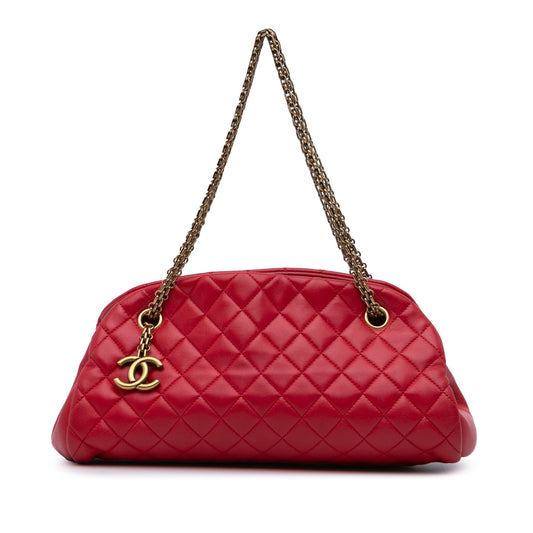 Chanel Medium Lambskin Mademoiselle Bowling Bag