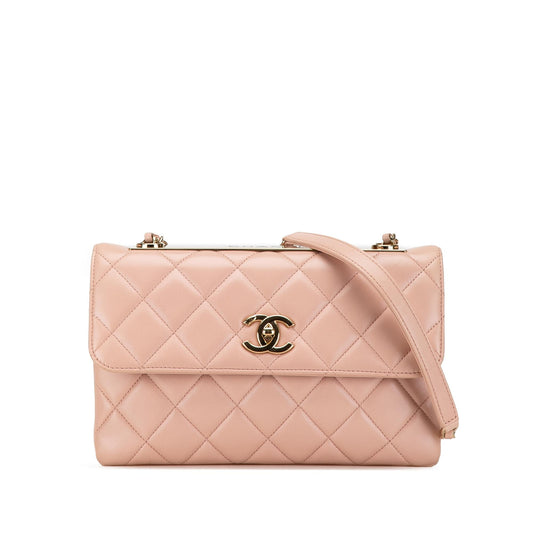 Chanel Medium Lambskin Trendy CC Flap (SHG-aiyRfH) Shoulder Bag