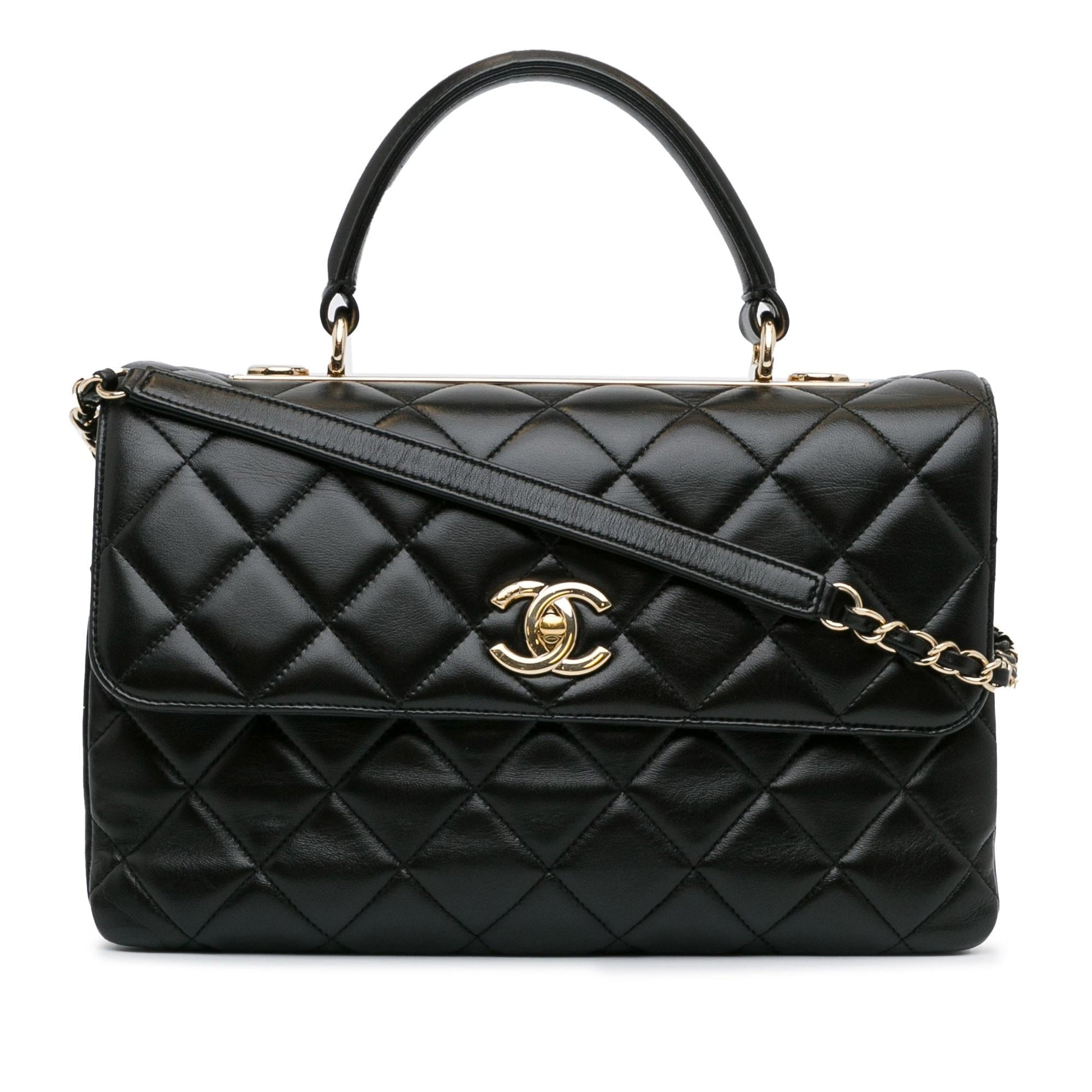 Chanel Medium Lambskin Trendy Flap (SHG-aGHkQx) Shoulder Bag