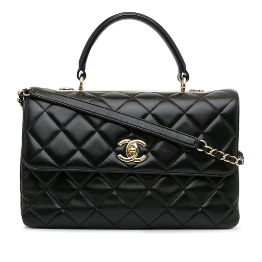 Chanel Medium Lambskin Trendy Flap (SHG-aGHkQx) Shoulder Bag