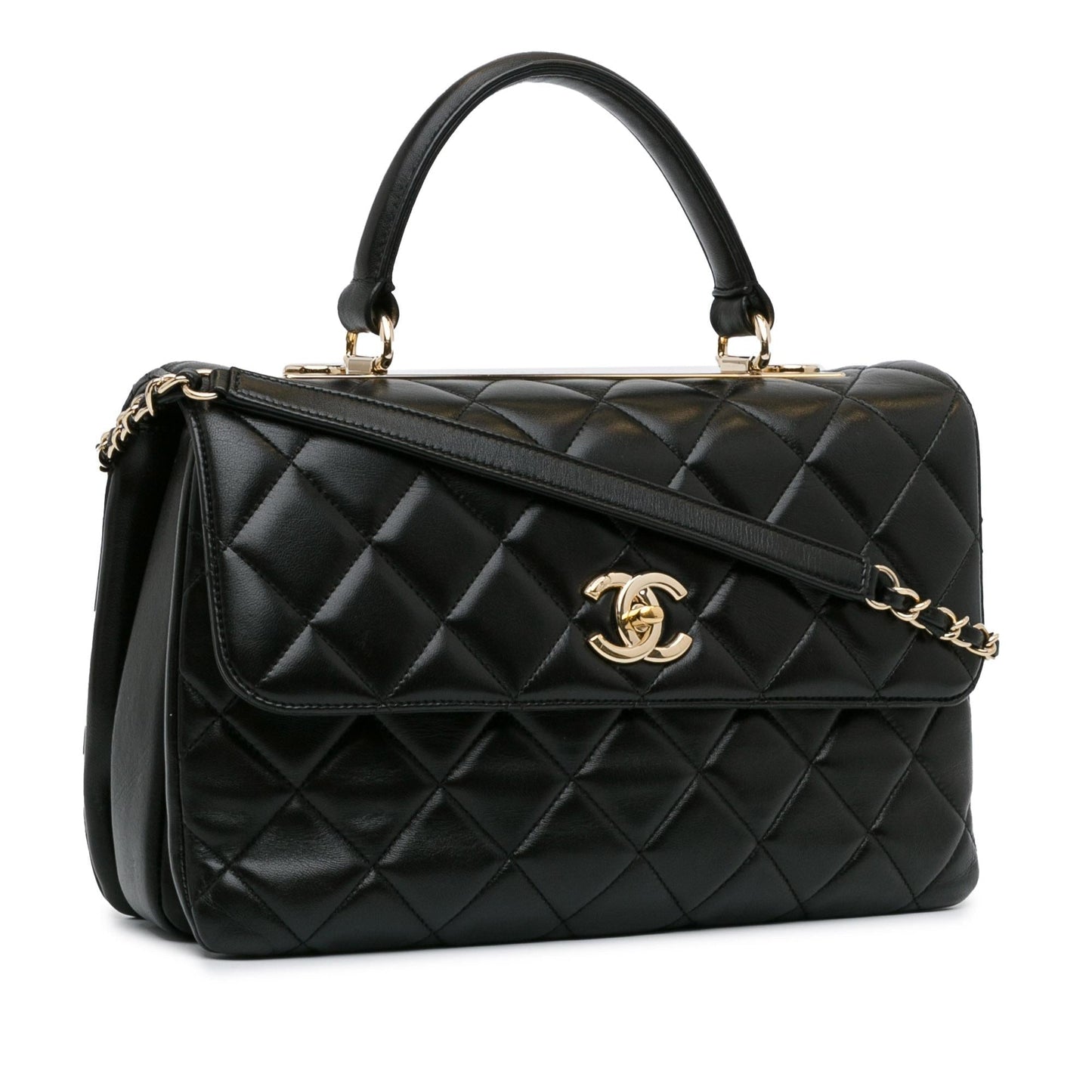Chanel Medium Lambskin Trendy Flap (SHG-aGHkQx) Shoulder Bag