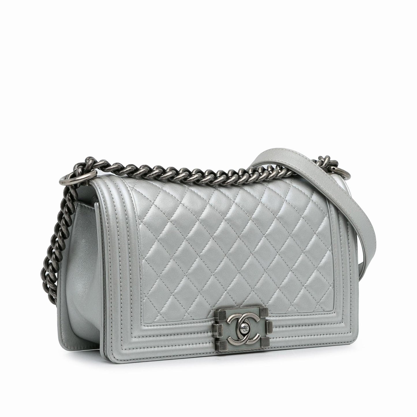 Chanel Medium Metallic Boy Flap (SHG-xCkeOz) Crossbody