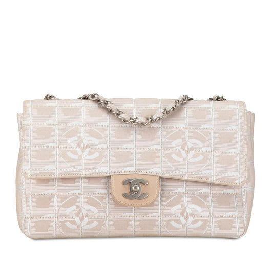 Chanel Medium New Travel Line Classic Single Flap (SHG-TkRuDA) Shoulder Bag