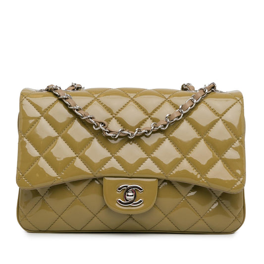 Chanel Medium Patent 3 Accordion Flap (SHG-PxIozj) Shoulder Bag
