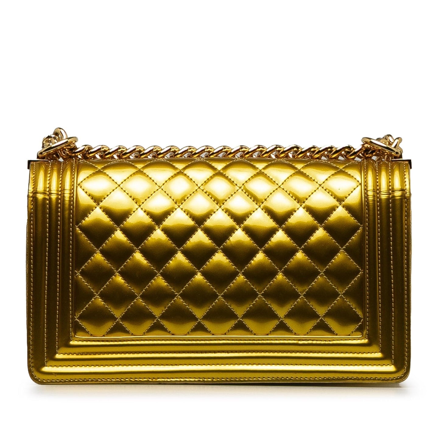 Chanel Medium Patent Boy Flap Bag (SHG-a2PhMm)