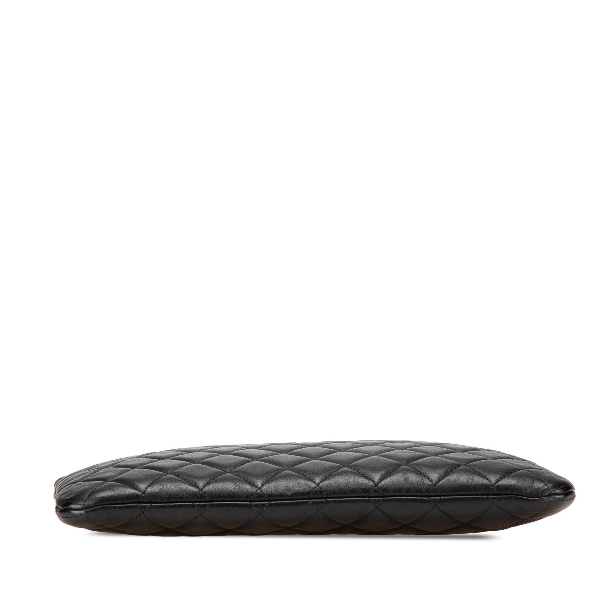 Chanel Medium Quilted Caviar Boy O Case Clutch