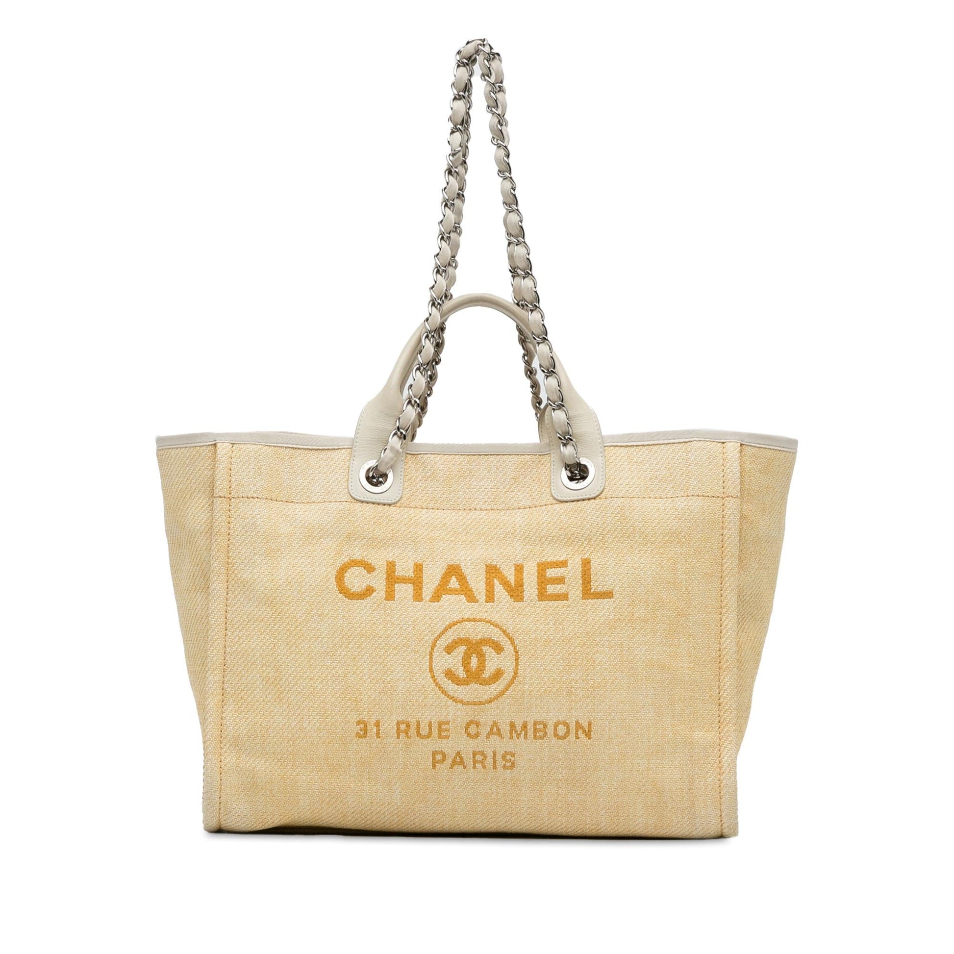 Chanel Medium Raffia Deauville Satchel (SHG-1hmcTk) Handbag